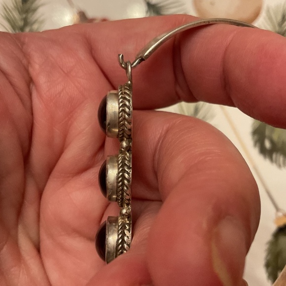 NWOT Sterling Silver 925 Red Garnet Bracelet - Picture 8 of 14